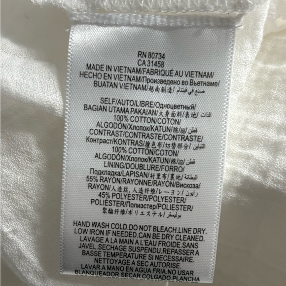 bcbgmaxazria White Boho Bohemian Fairy Tiered White Sundress Maxi Dress Size Xs - Picture 10 of 16